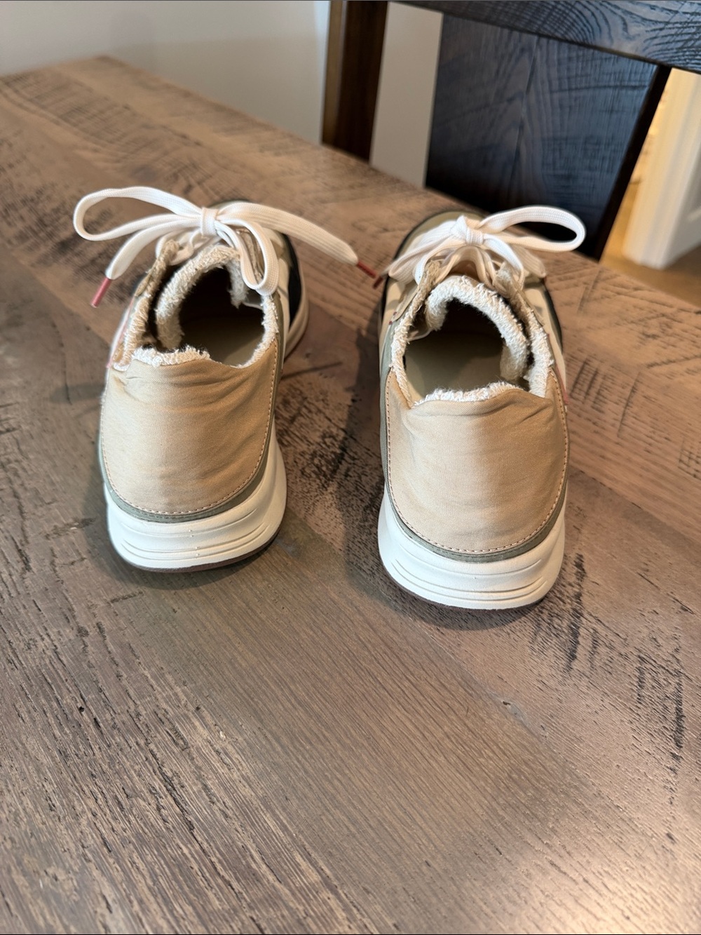 Taos Footwear Olive, Black & Cream Women's Lace-Up Sneakers - Picture 2 of 6